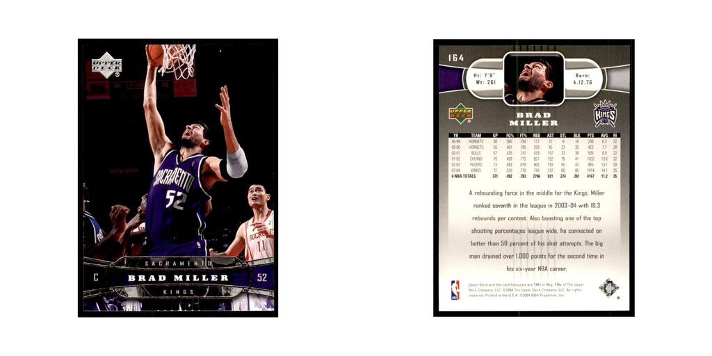 2004 Upper Deck Brad Miller Kings #164