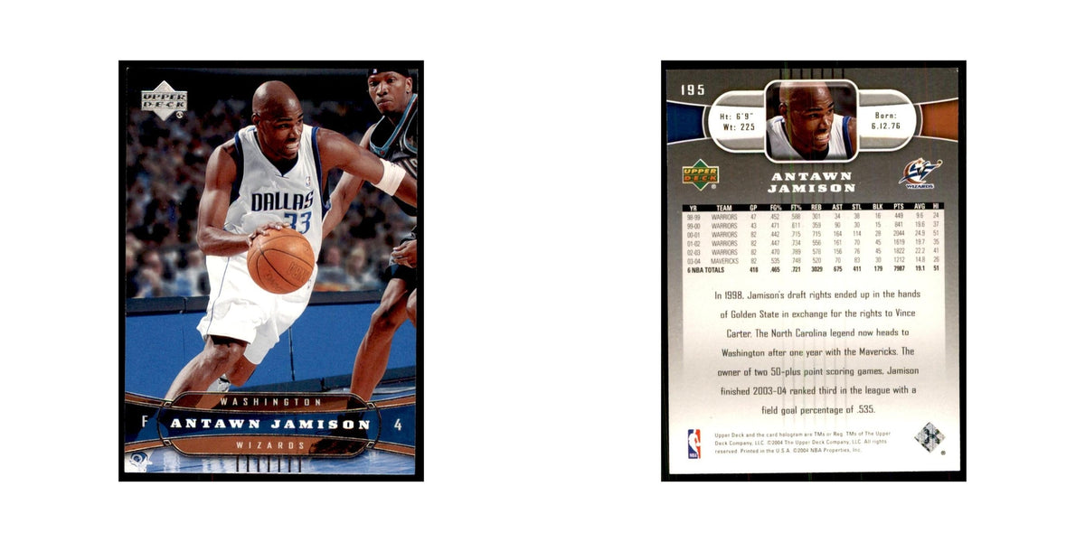 2004 Upper Deck Antawn Jamison Wizards #195