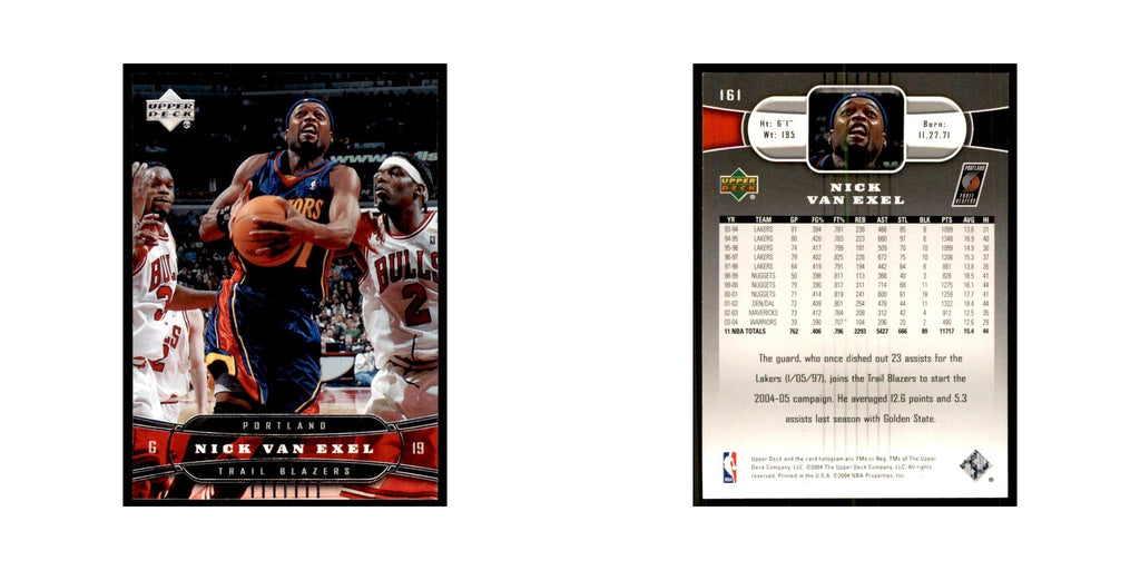 2004 Upper Deck Nick Van Exel Blazers #161