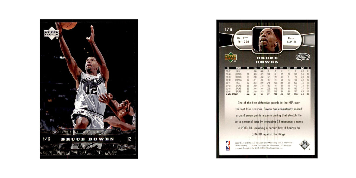 2004 Upper Deck Bruce Bowen Spurs #176
