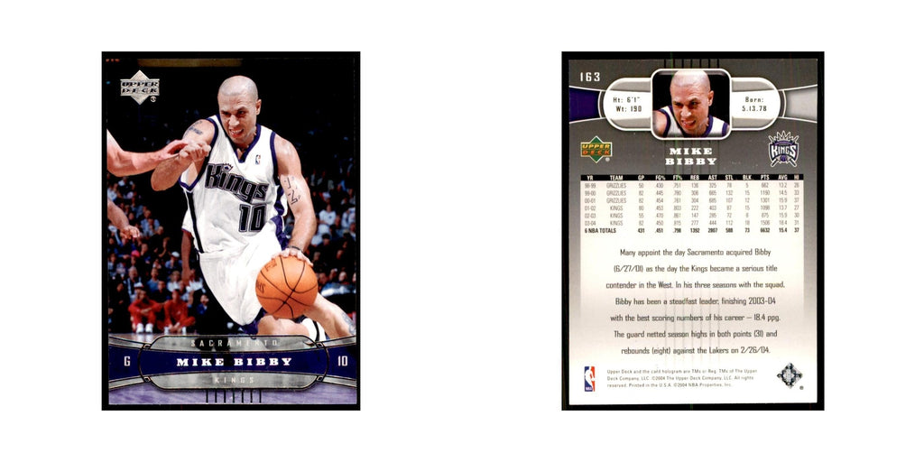 2004 Upper Deck Mike Bibby Kings #163