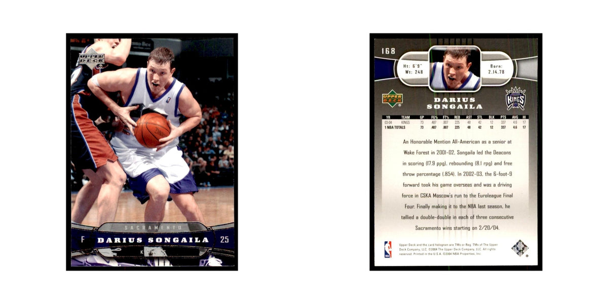 2004 Upper Deck Darius Songaila Kings #168
