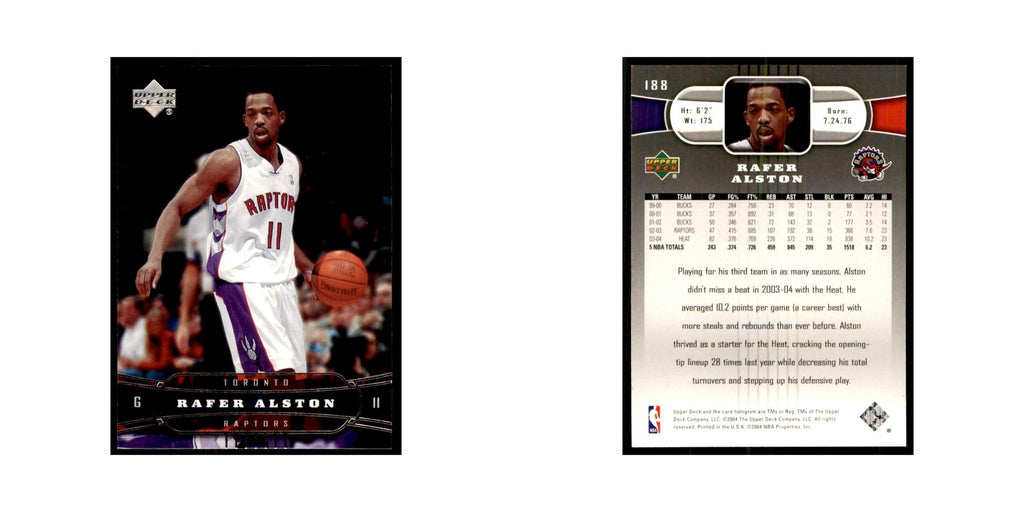 2004 Upper Deck Rafer Alston Raptors #188