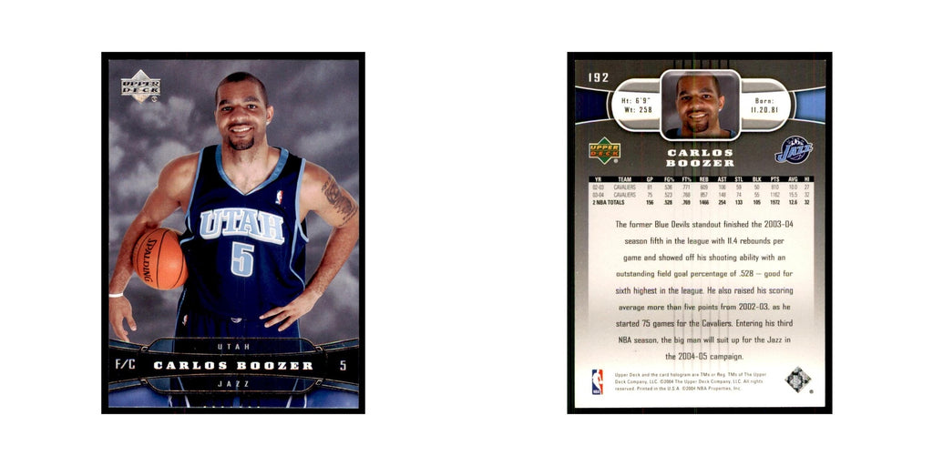 2004 Upper Deck Carlos Boozer Jazz #192