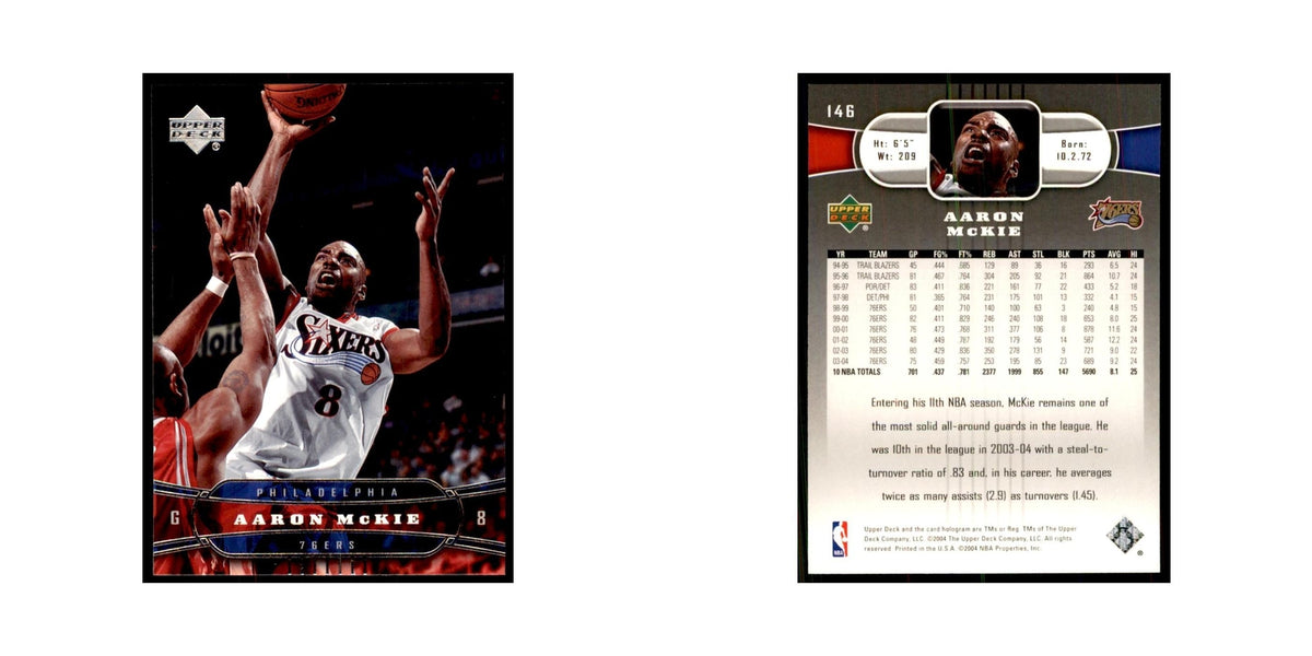 2004 Upper Deck Aaron McKie 76ers #146