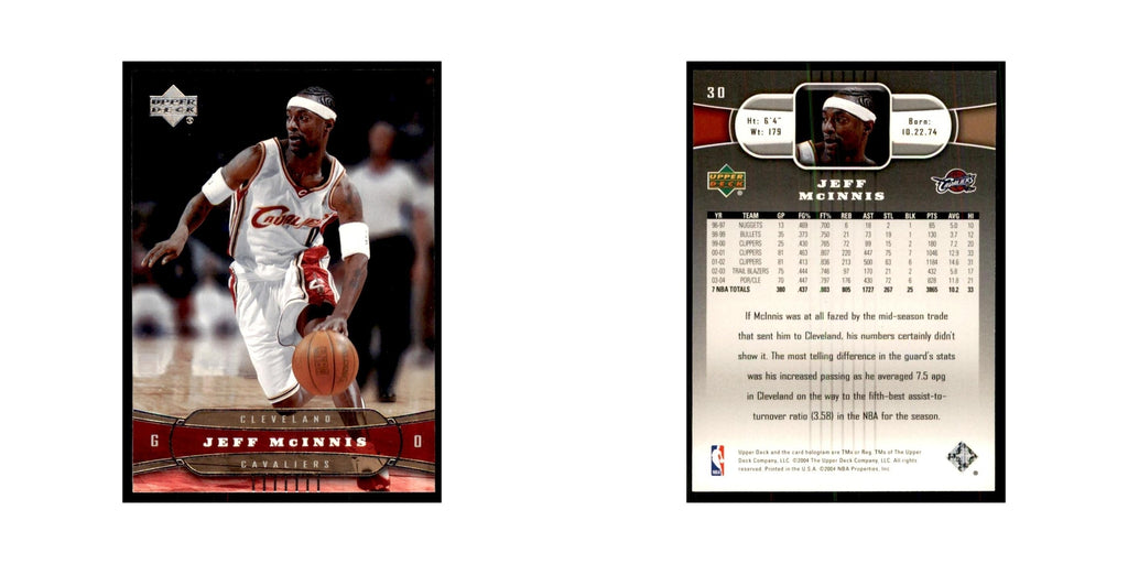 2004 Upper Deck Jeff McInnis Cavaliers #30