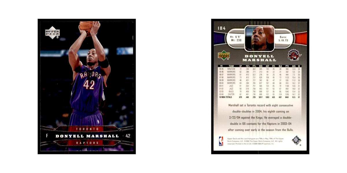2004 Upper Deck Donyell Marshall Raptors #184