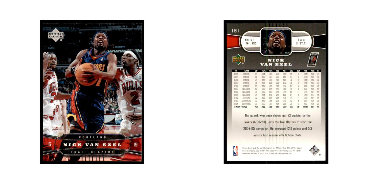 2004 Upper Deck Nick Van Exel Blazers #161