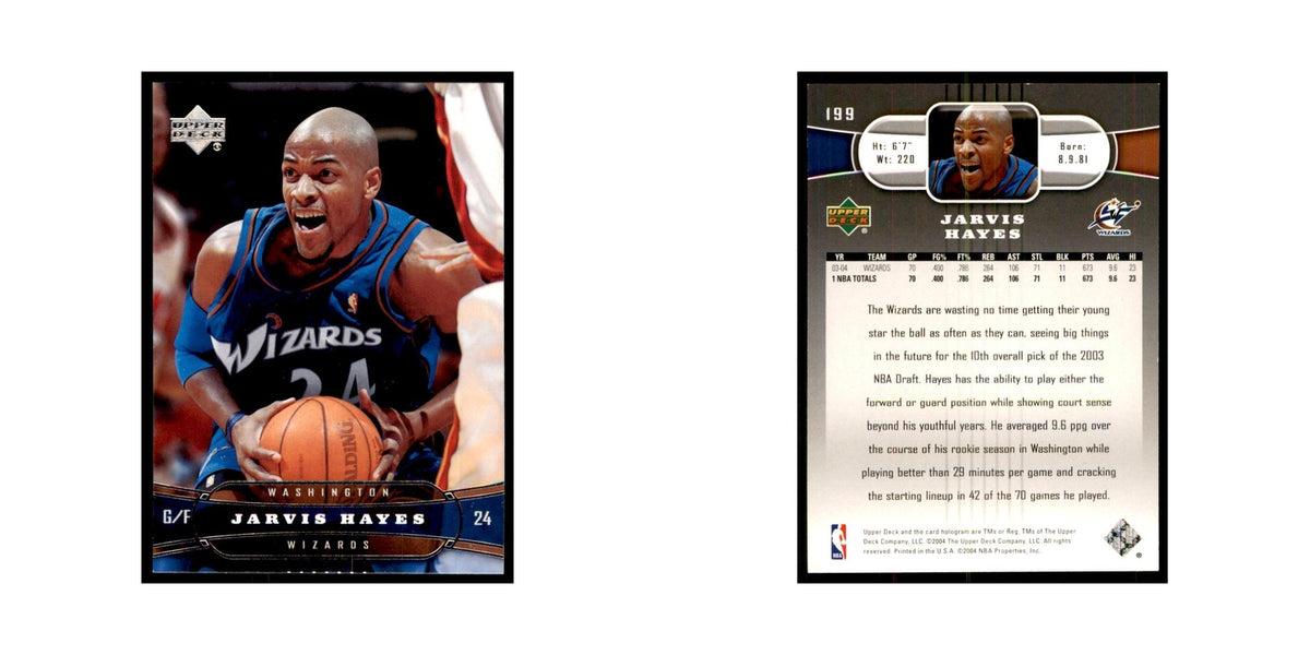 2004 Upper Deck Jarvis Hayes Wizards #199