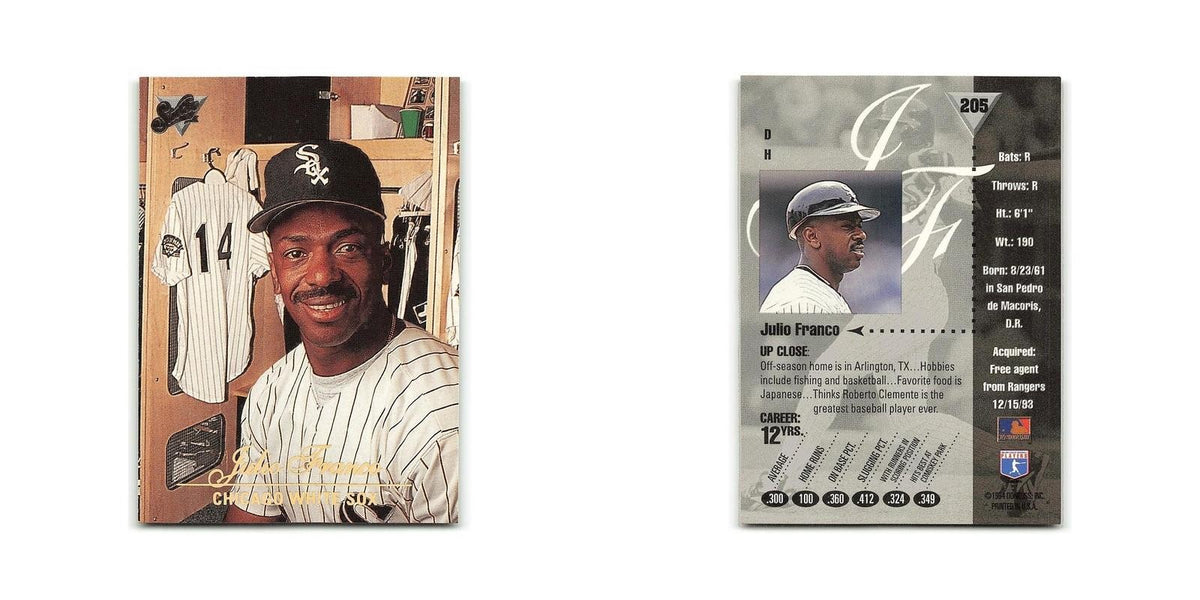 Julio Franco 1994 Studio #205 Chicago White Sox Baseball Card NM