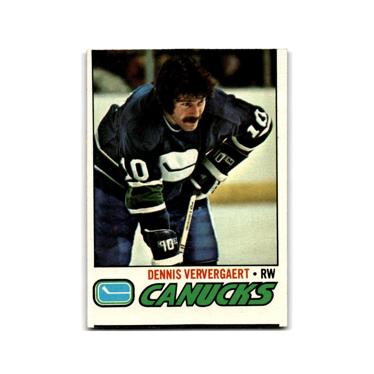 1977 Topps Dennis Ververgaert Vancouver Canucks #56