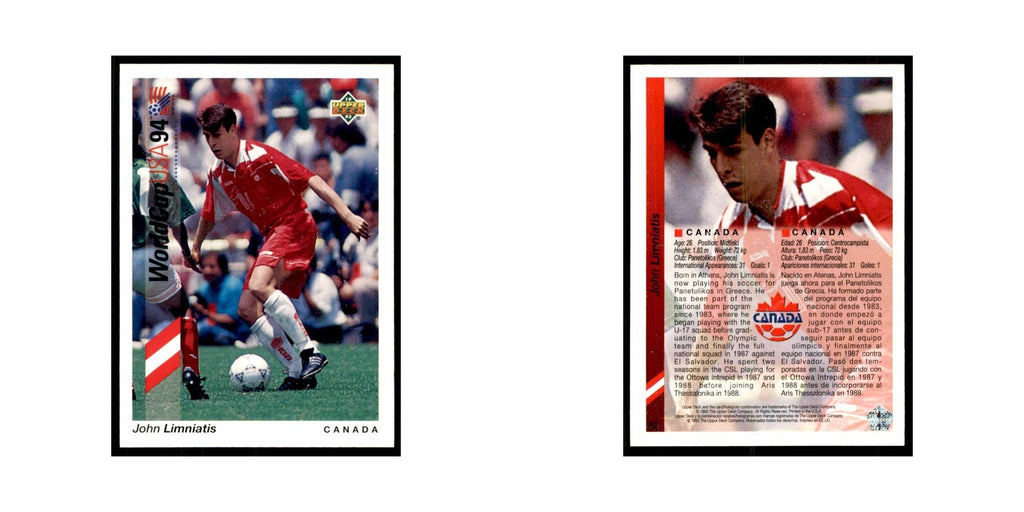 1993 Upper Deck John Limniatis Soccer Cards #62