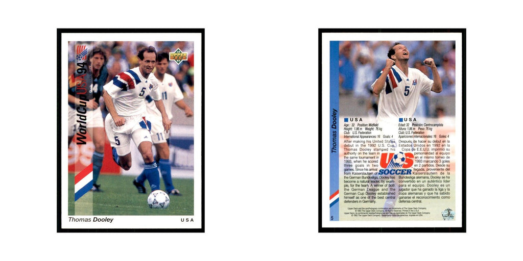 1993 Upper Deck Thomas Dooley Soccer Cards #5