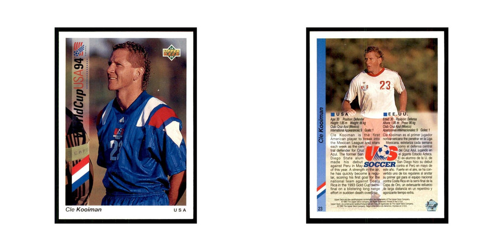1993 Upper Deck Cle Kooiman Soccer Cards #23