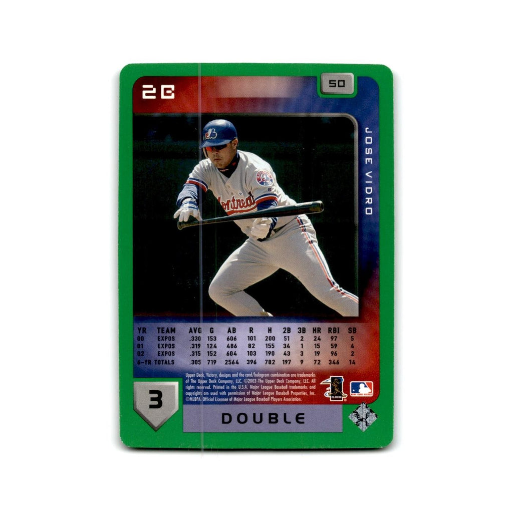 2003 Upper Deck Victory Tier 1 Green Jose Vidro Montreal Expos #50