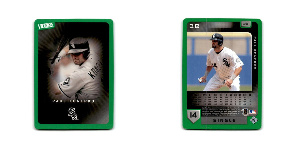 2003 Upper Deck Victory Tier 1 Green Paul Konerko White Sox #28