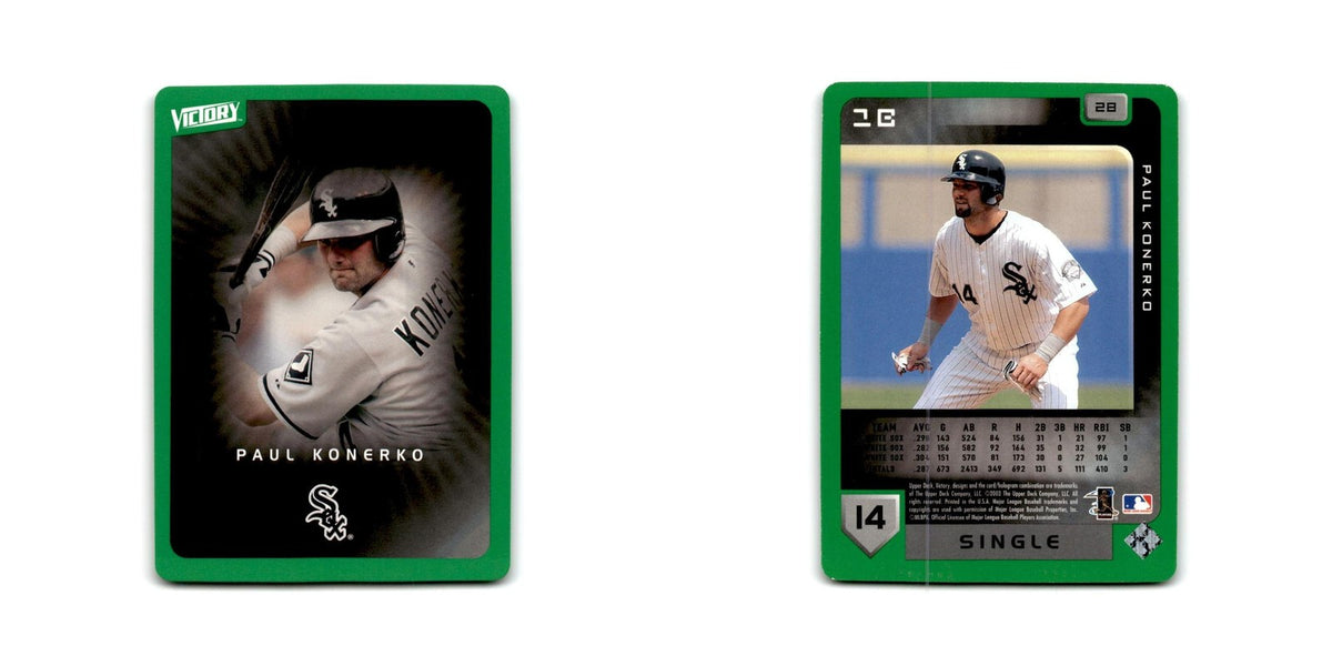 2003 Upper Deck Victory Tier 1 Green Paul Konerko White Sox #28
