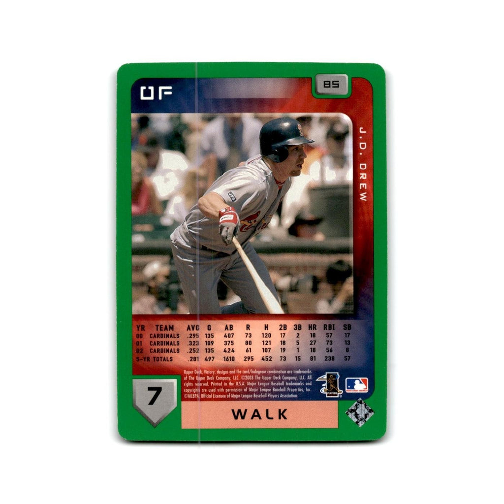 2003 Upper Deck Victory Tier 1 Green J.D. Drew Cardinals #85