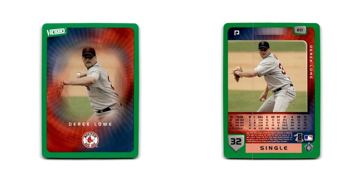 2003 Upper Deck Victory Tier 1 Green Derek Lowe Red Sox #20