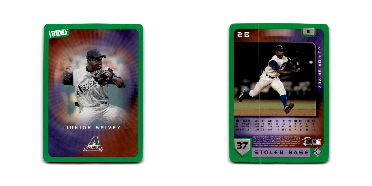 2003 Upper Deck Victory Tier 1 Green Junior Spivey Diamondbacks #8