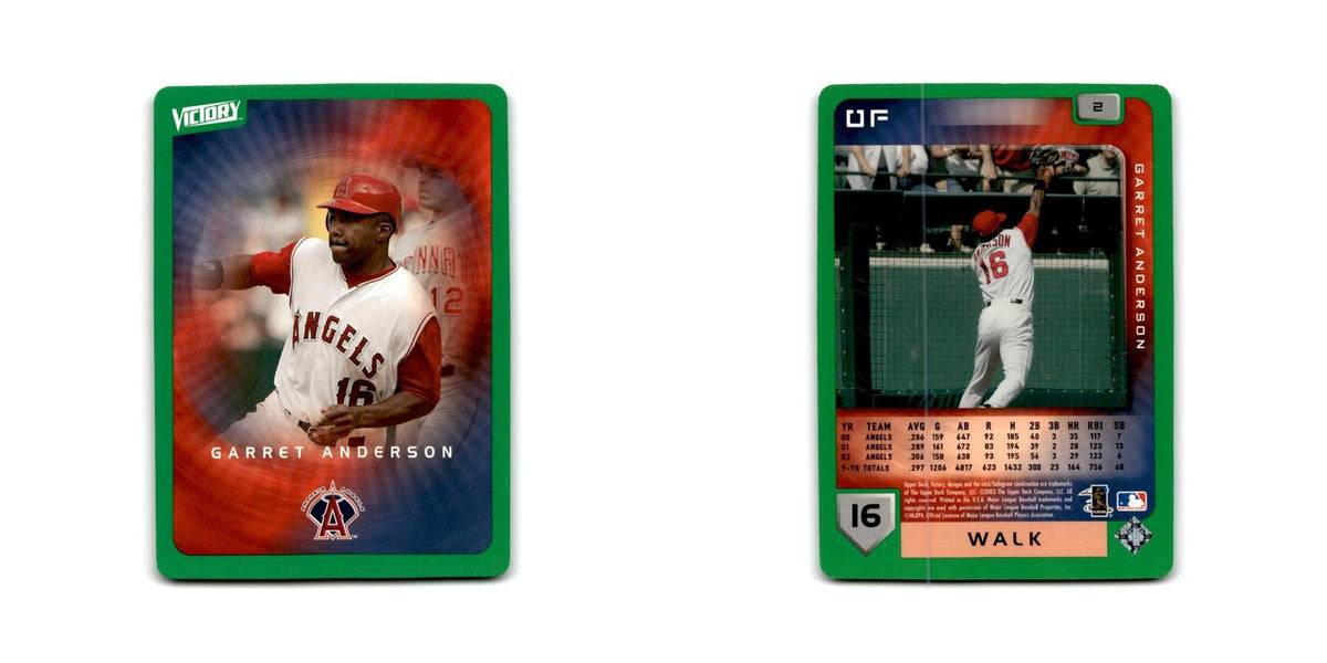 2003 Upper Deck Victory Tier 1 Green Garret Anderson Angels #2