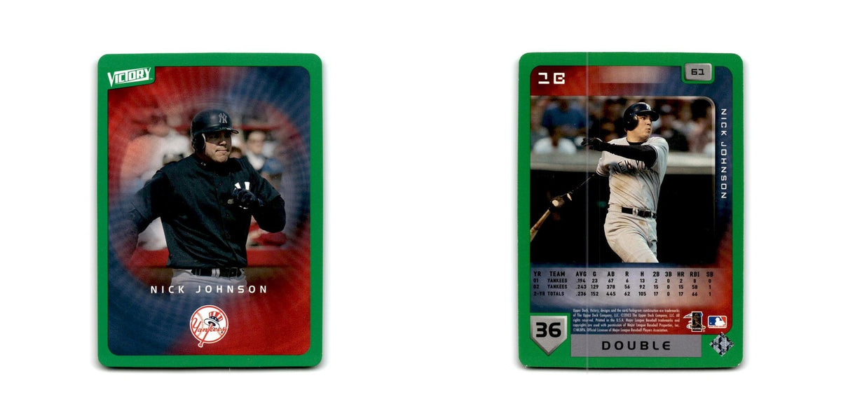2003 Upper Deck Victory Tier 1 Green Nick Johnson Yankees #36