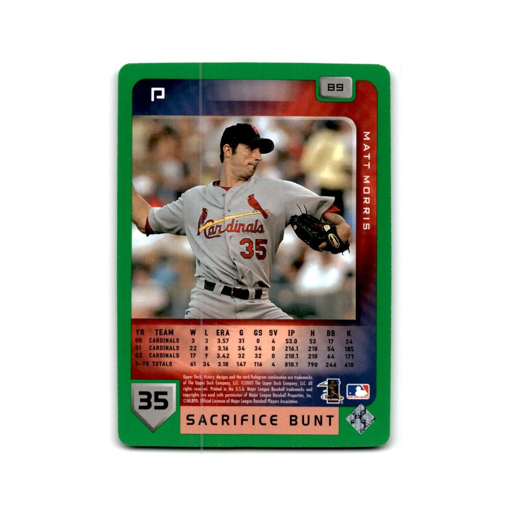 2003 Upper Deck Victory Tier 1 Green Matt Morris Cardinals #35