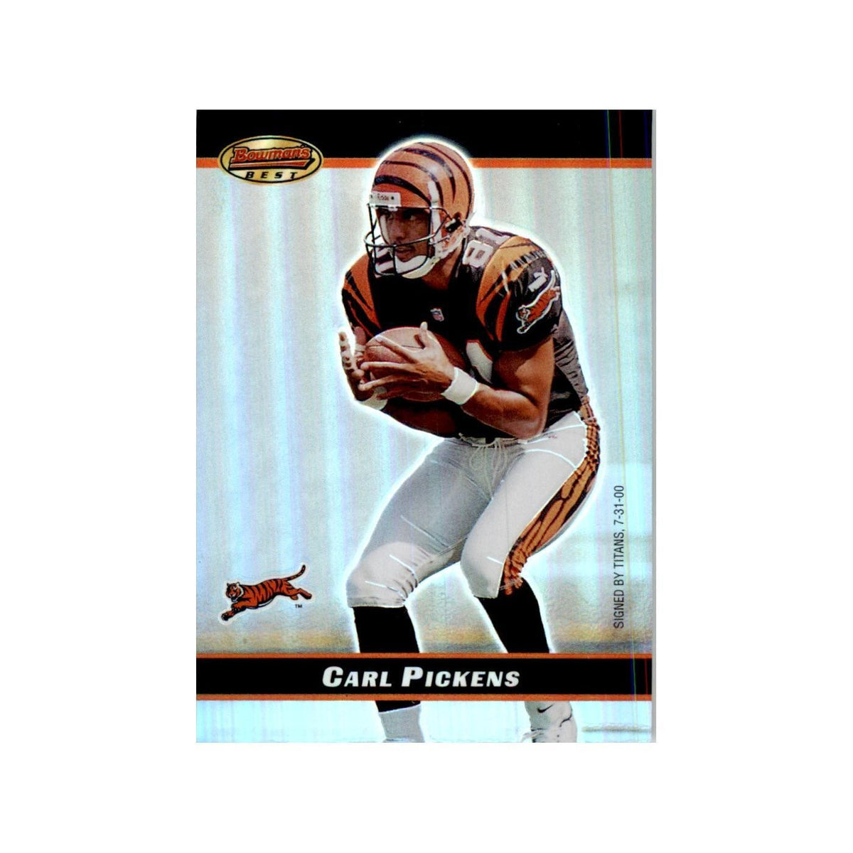 2000 Bowman's Best Carl Pickens Football Cards #53