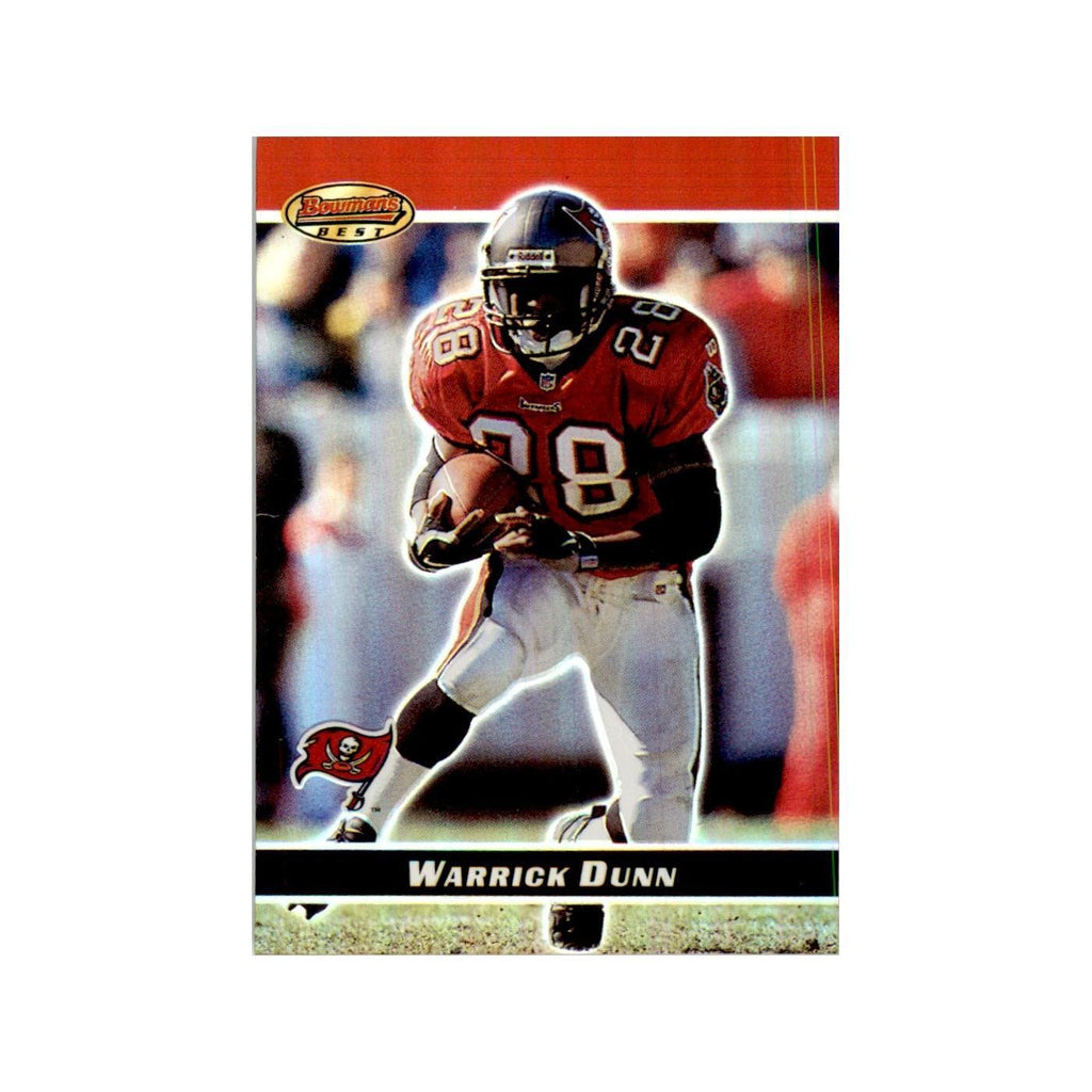2000 Bowman's Best Warrick Dunn Football Cards #23