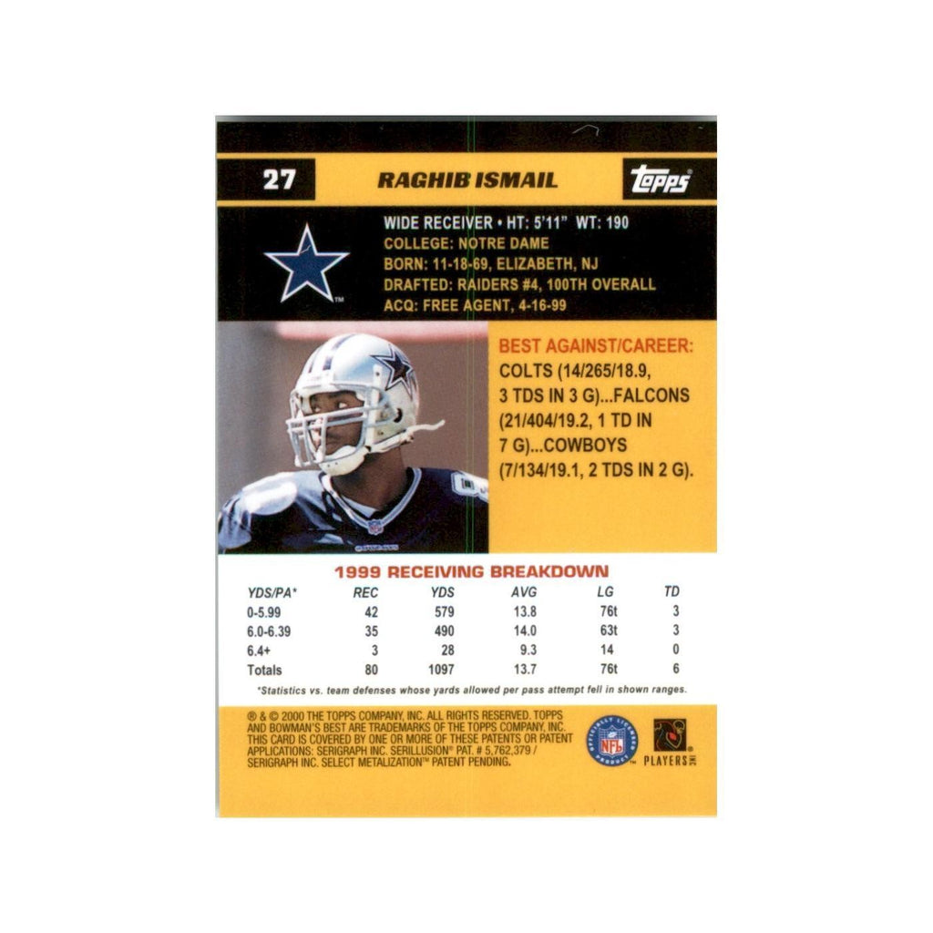 2000 Bowman's Best Vinny Testaverde Football Cards #27