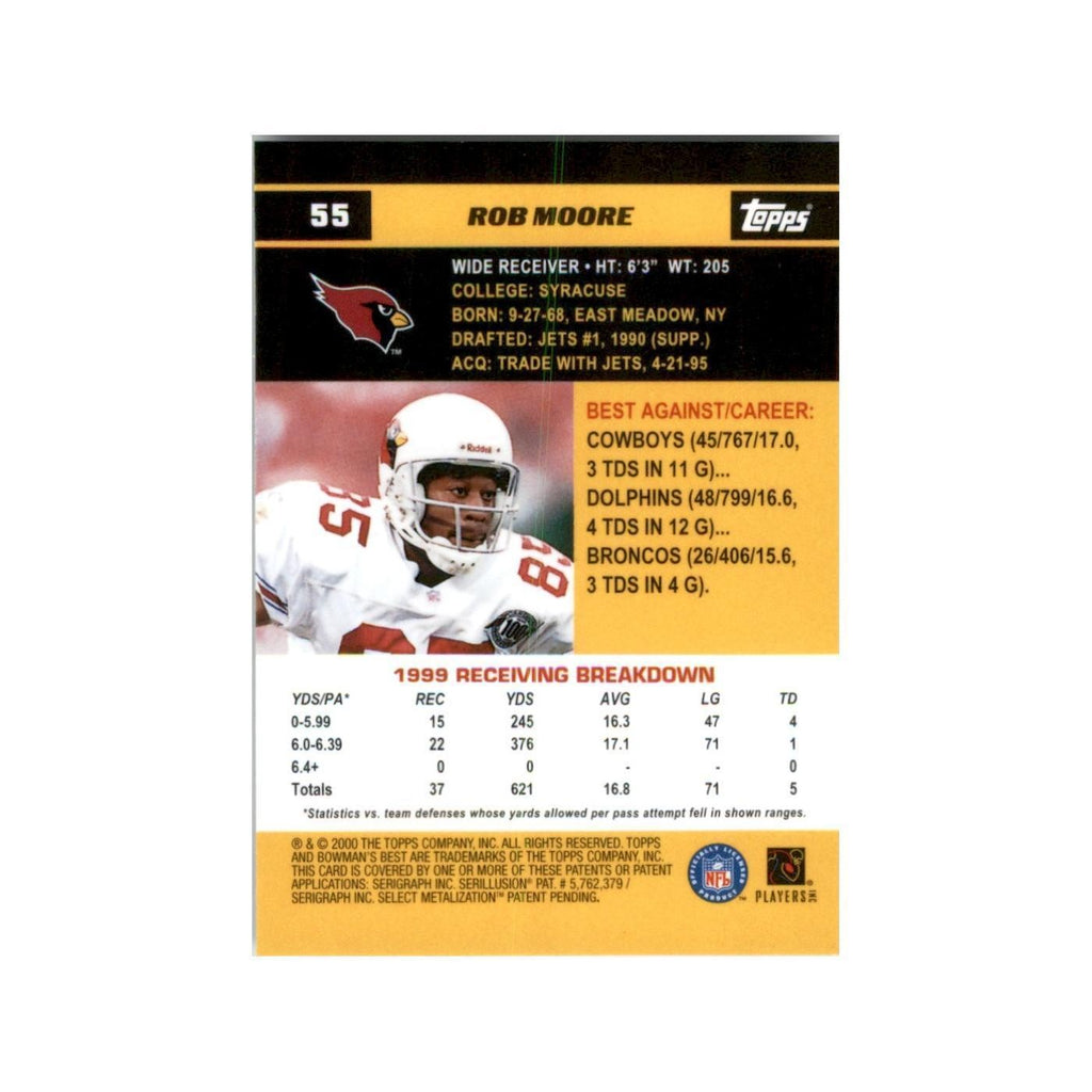 2000 Bowman's Best Rob Moore Football Cards #55