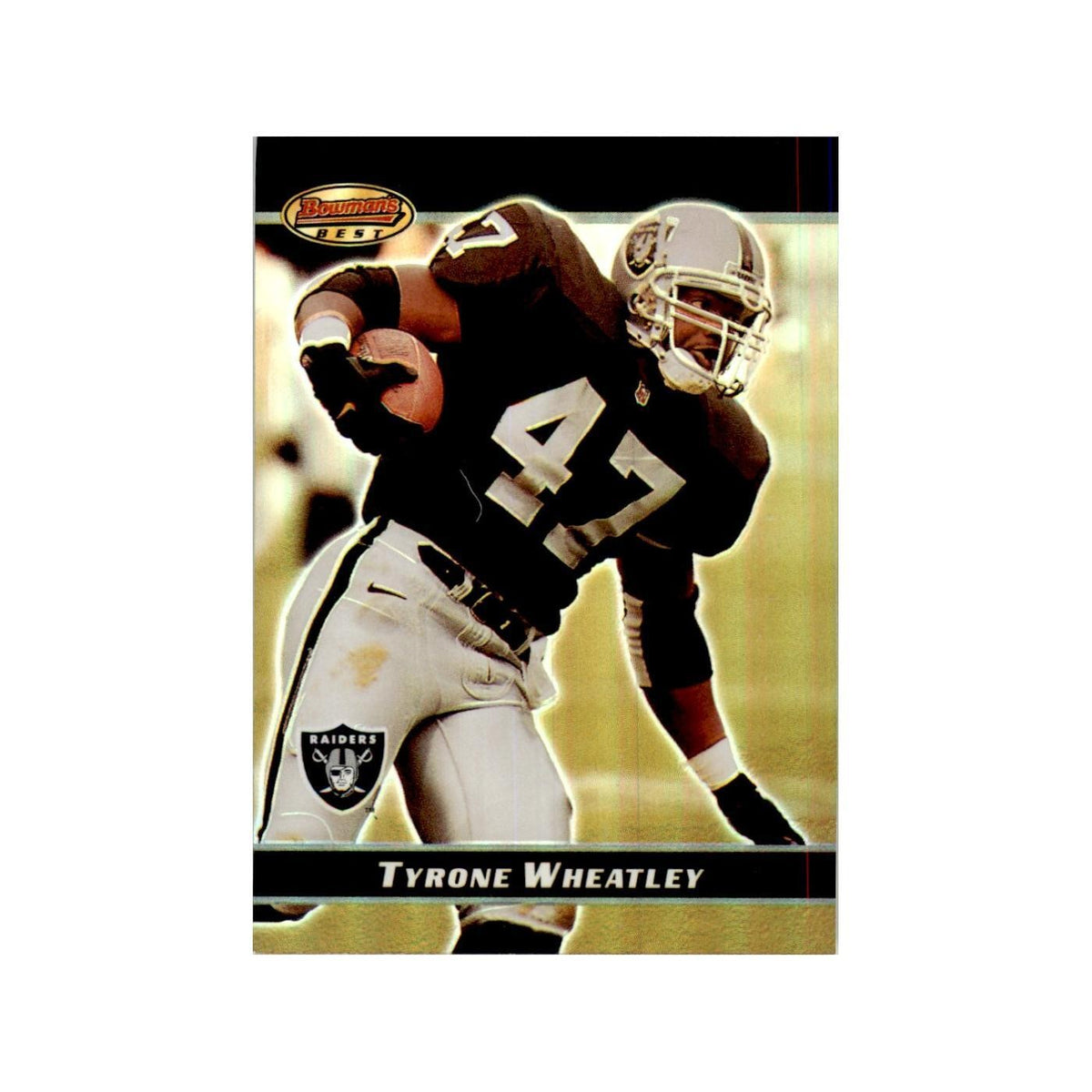 2000 Bowman's Best Tyrone Wheatley Football Cards #88