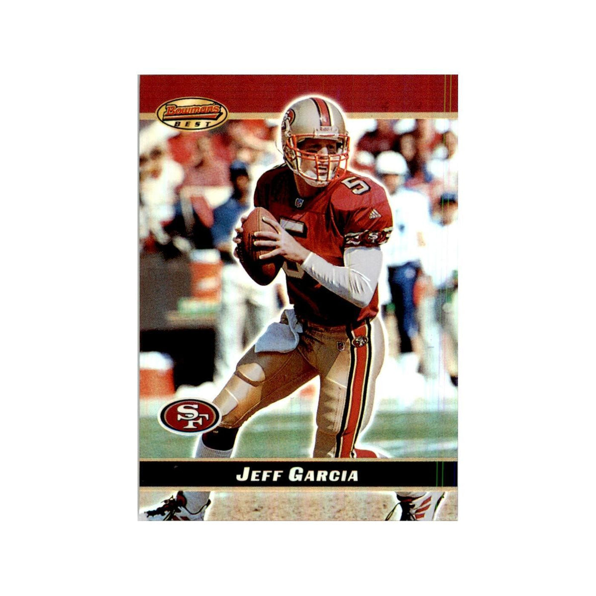 2000 Bowman's Best Jeff Garcia Football Cards #13