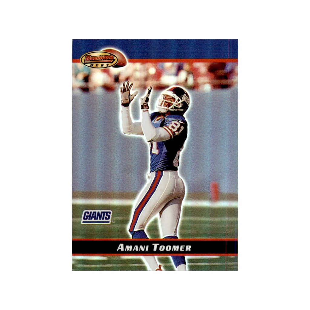 2000 Bowman's Best Amani Toomer Football Cards #89