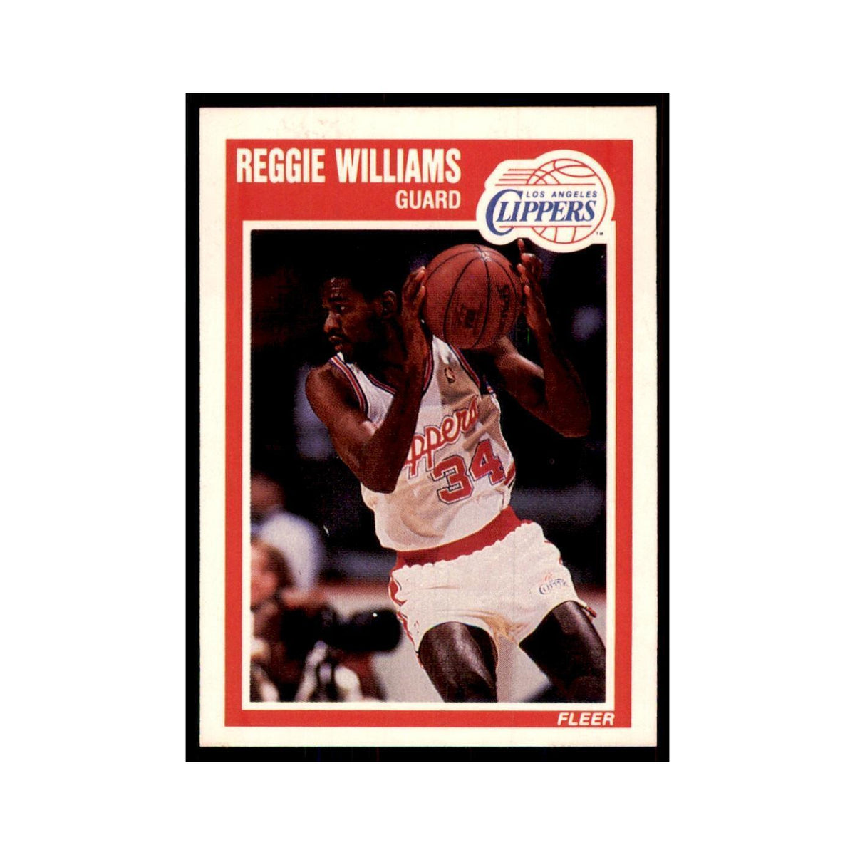 1989 Fleer Reggie Williams Basketball Cards #74