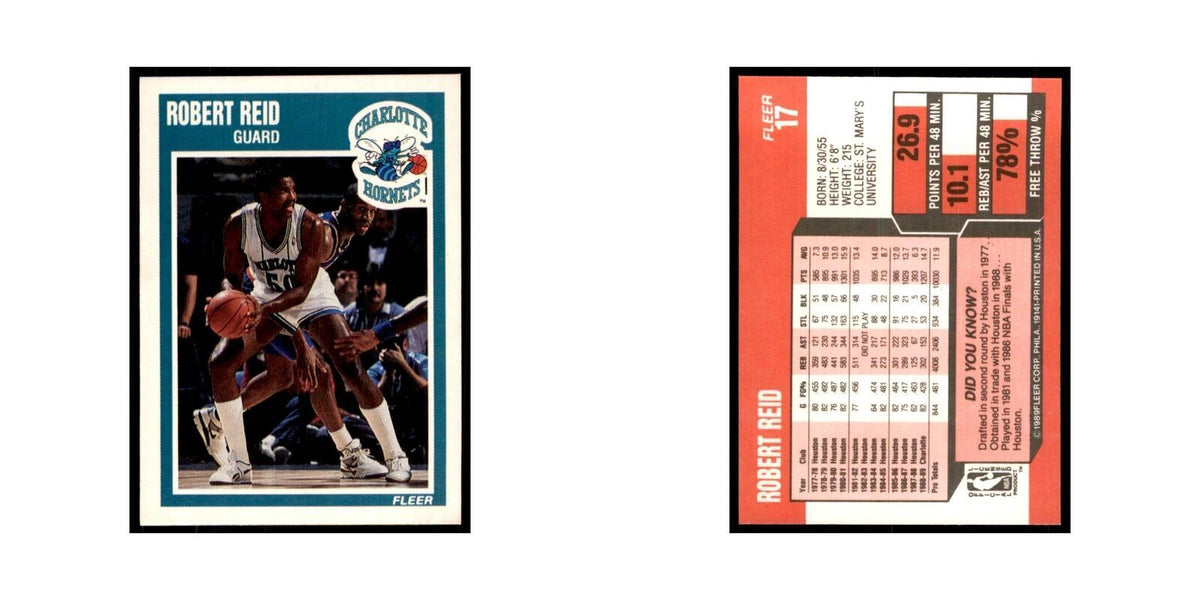 1989 Fleer Robert Reid Basketball Cards #17