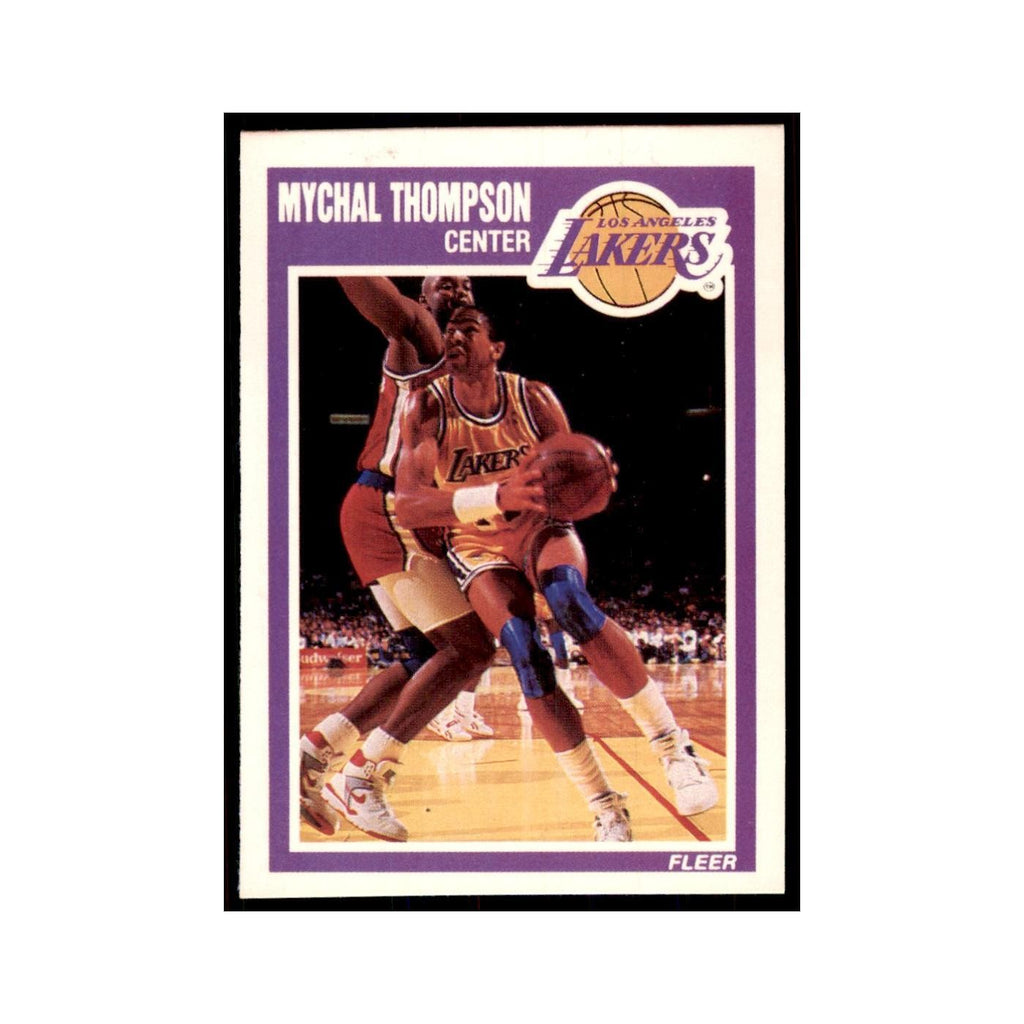 1989 Fleer Mychal Thompson Basketball Cards #79