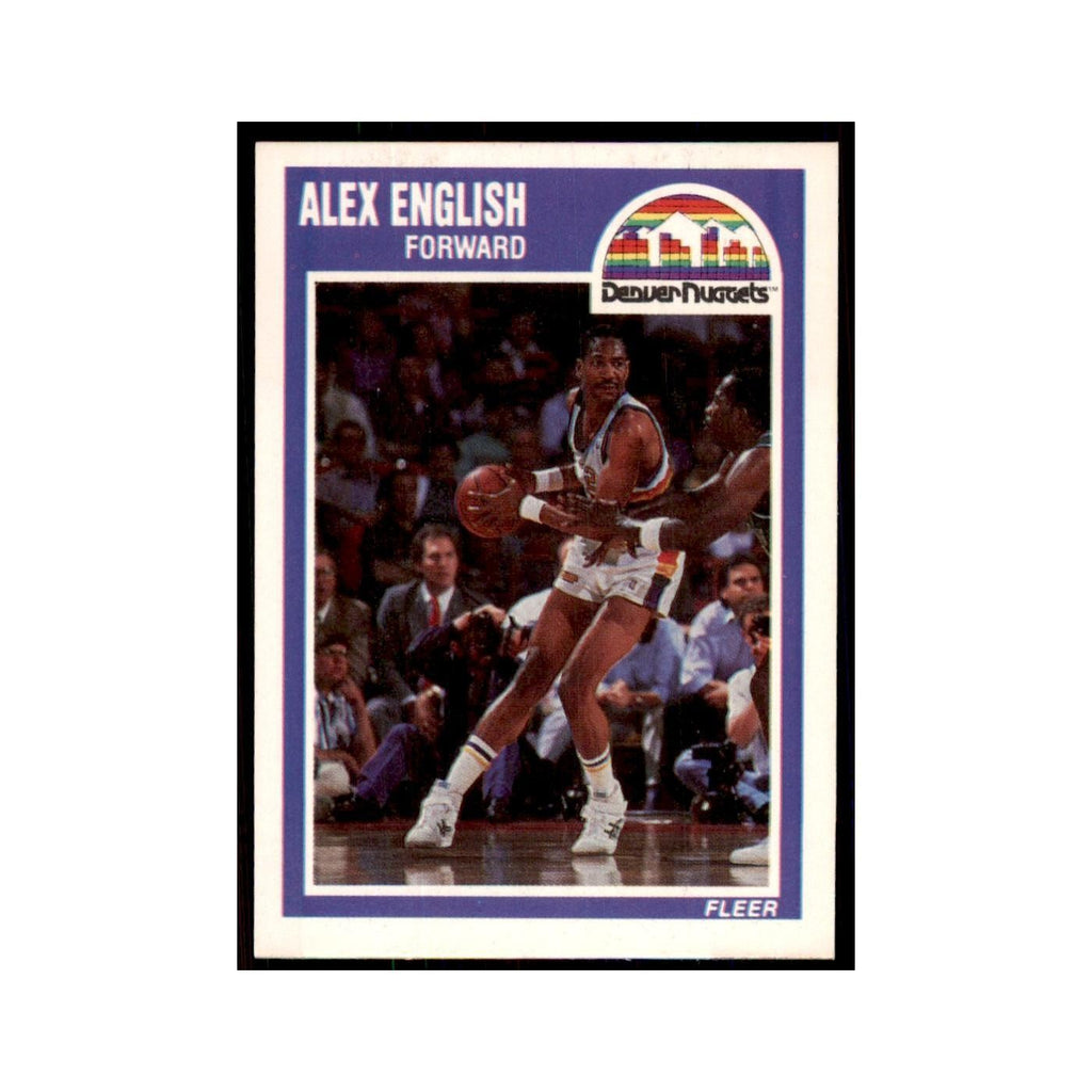 1989 Fleer Alex English Basketball Cards #40