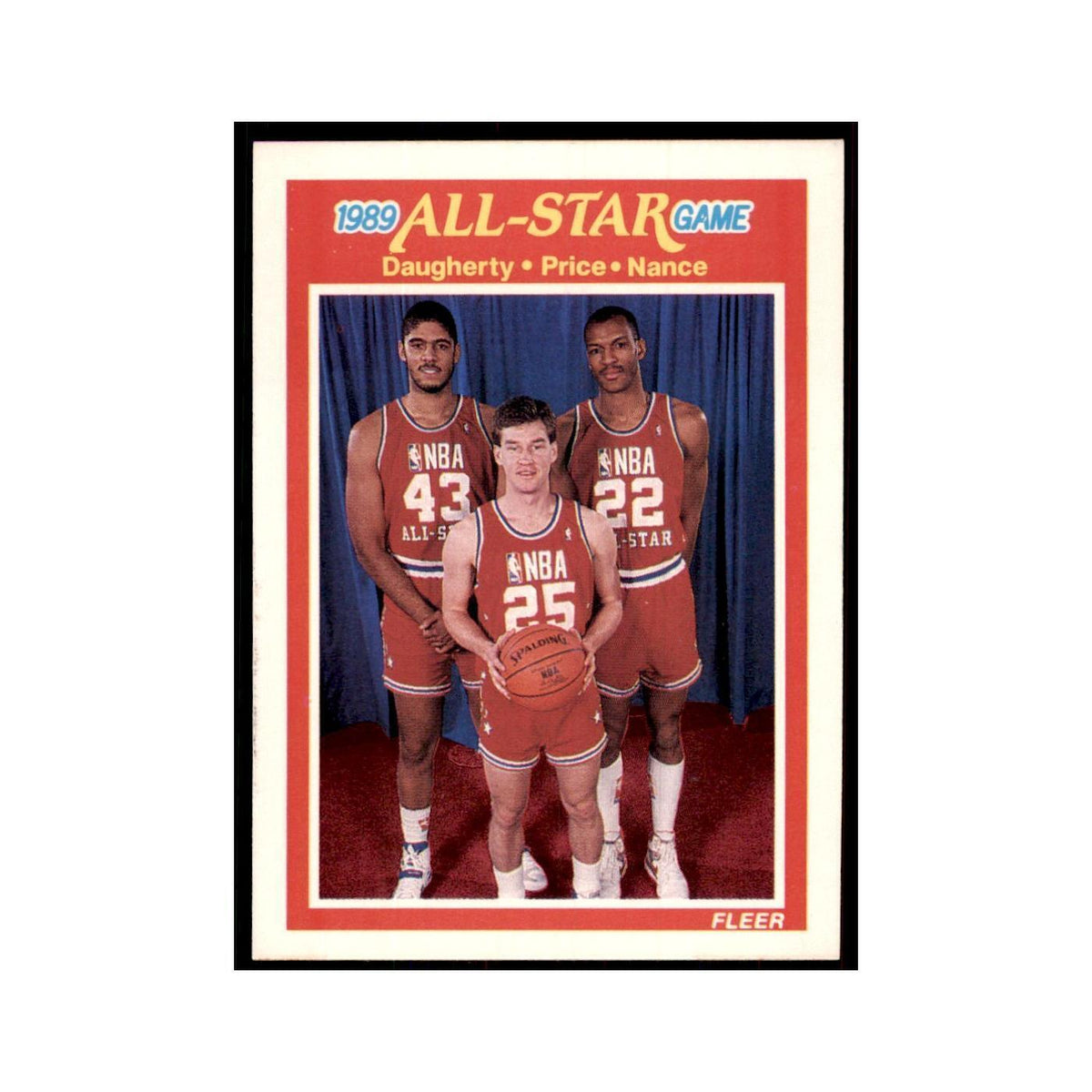 1989 Fleer Daugherty/Price/Nance Basketball Cards #166