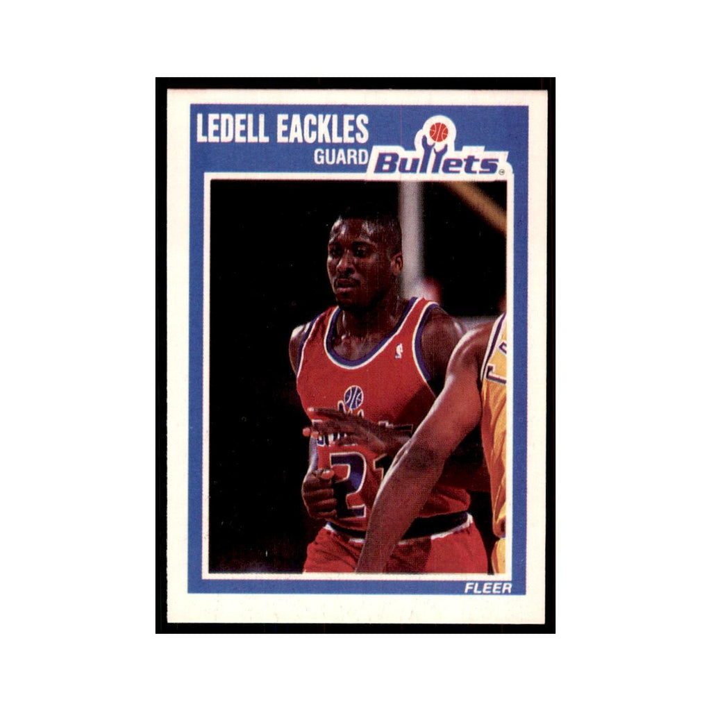 1989 Fleer Ledell Eackles Basketball Cards #158