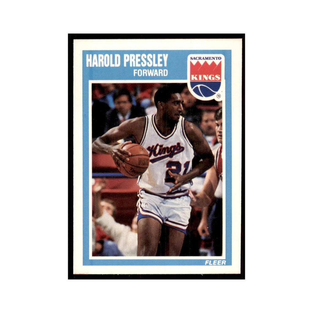 1989 Fleer Harold Pressley Basketball Cards #137