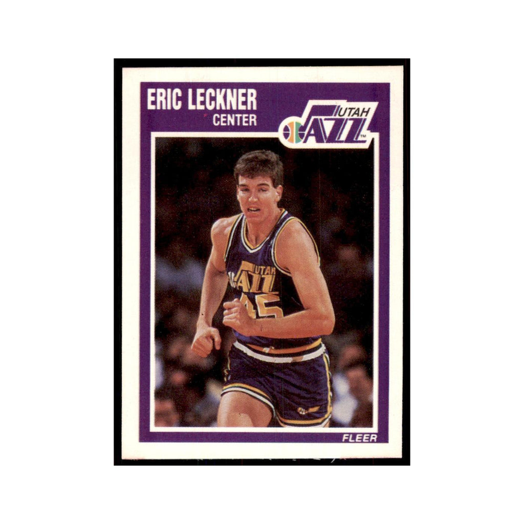 1989 Fleer Eric Leckner Basketball Cards #154