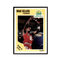 1989 Fleer Brad Sellers Basketball Cards #24