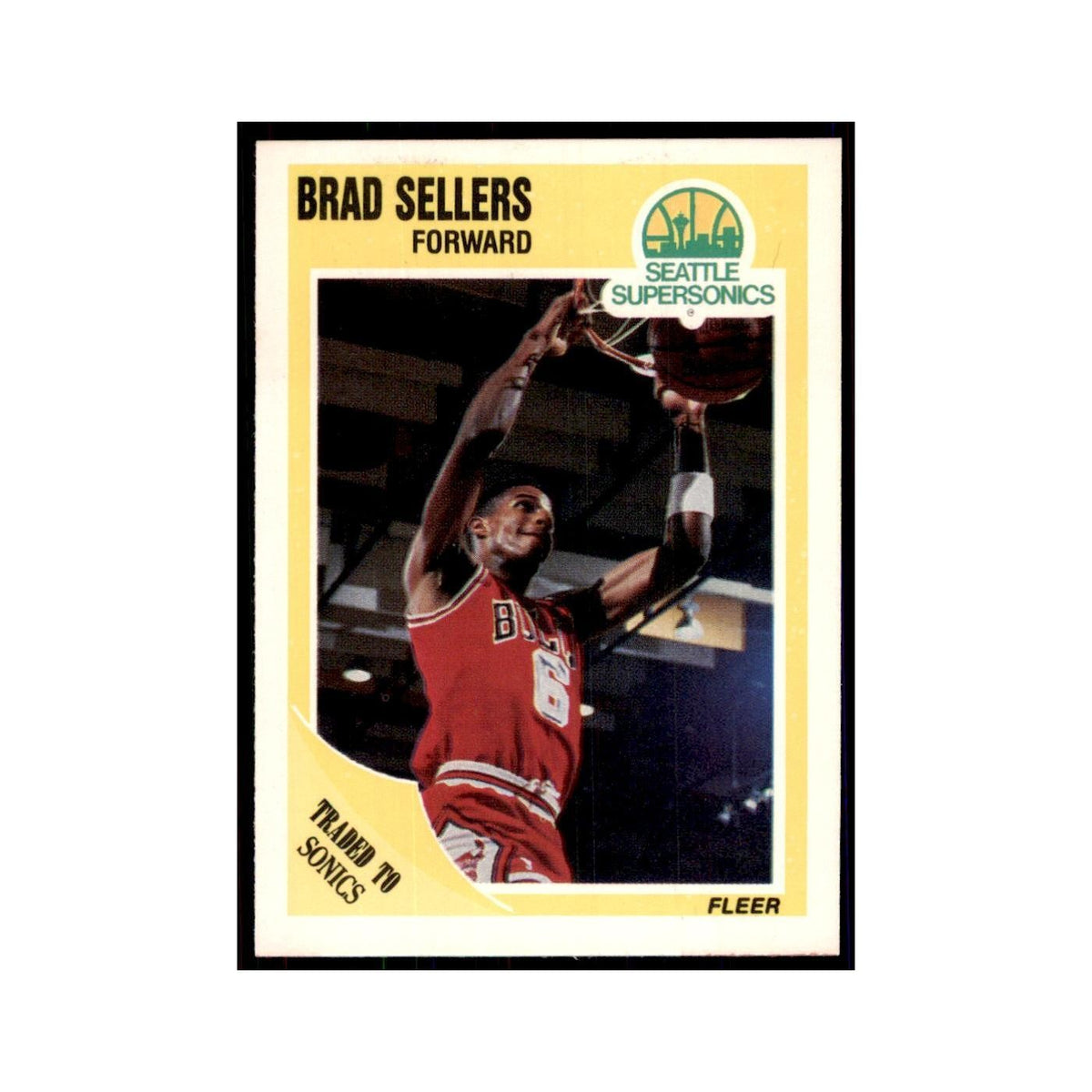 1989 Fleer Brad Sellers Basketball Cards #24