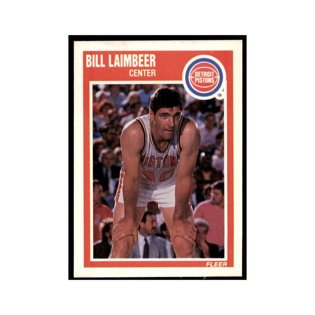 1989 Fleer Bill Laimbeer Basketball Cards #48