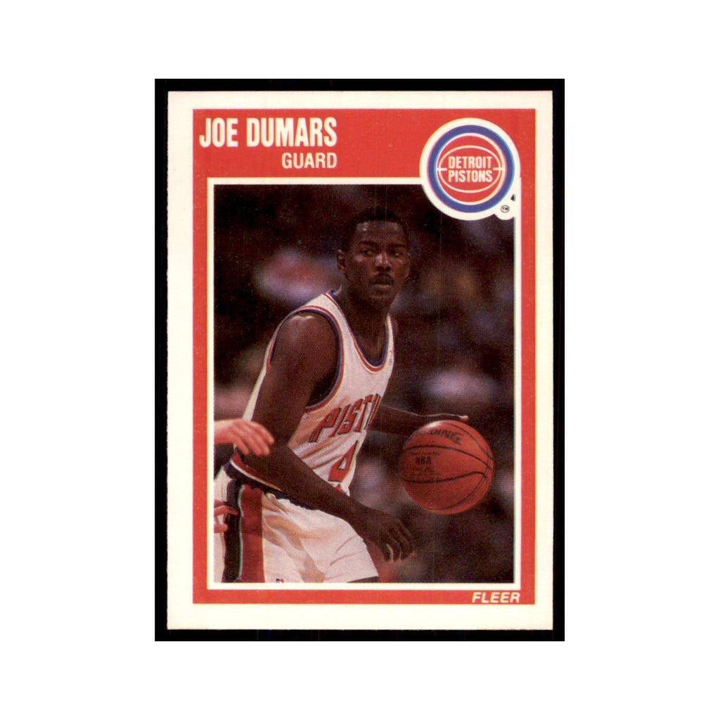 1989 Fleer Joe Dumars Basketball Cards #45