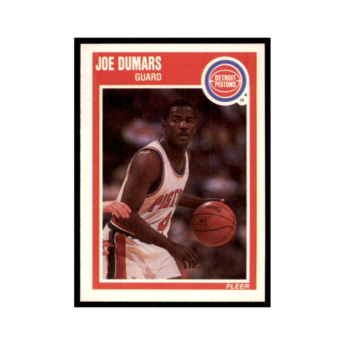 1989 Fleer Joe Dumars Basketball Cards #45