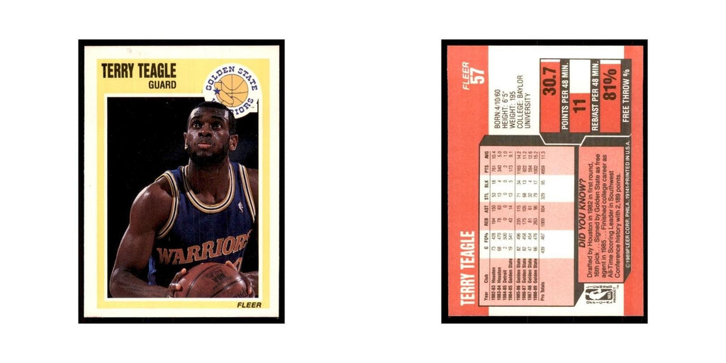 1989 Fleer Terry Teagle Basketball Cards #57