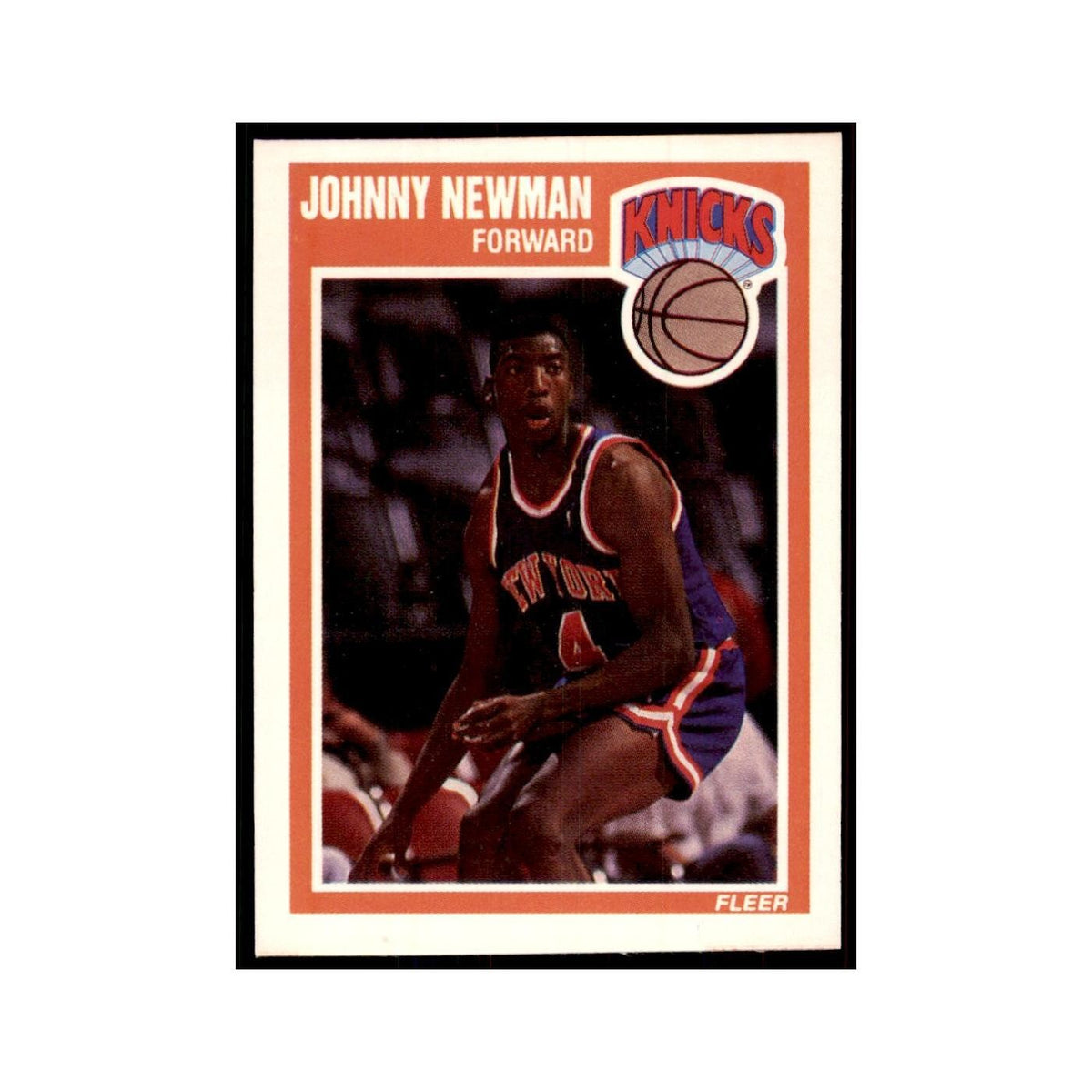 1989 Fleer Johnny Newman Basketball Cards #102