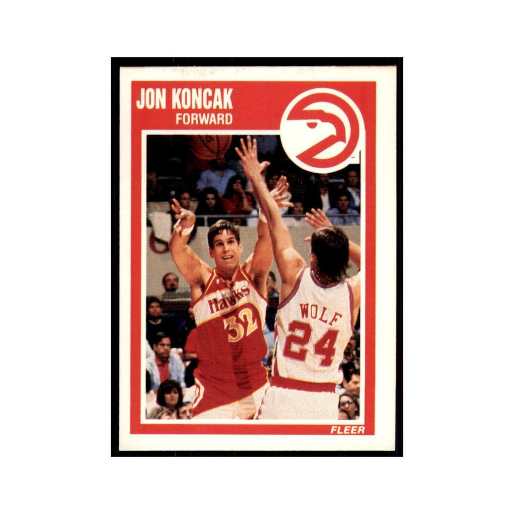 1989 Fleer Jon Koncak Basketball Cards #2